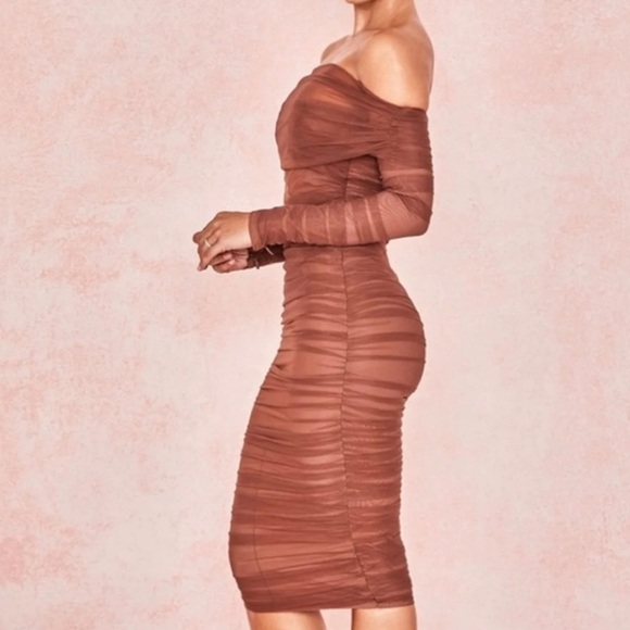 House of CB ANAIS Tulle Off-Shoulder Dress, S - Picture 5 of 10